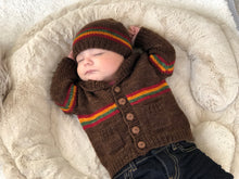 Load image into Gallery viewer, Striped Papa Sweater and Hat Set